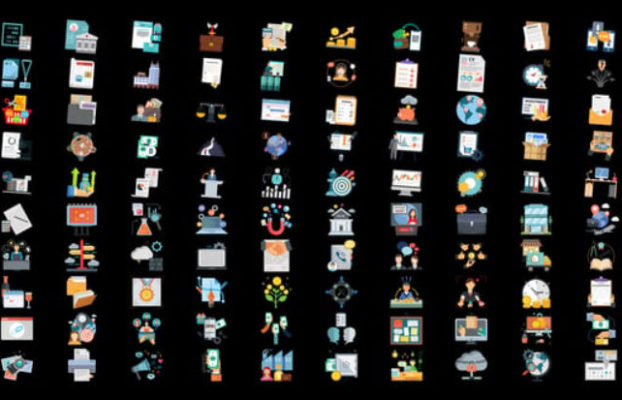 Videohive 100 Business and Startup Icons