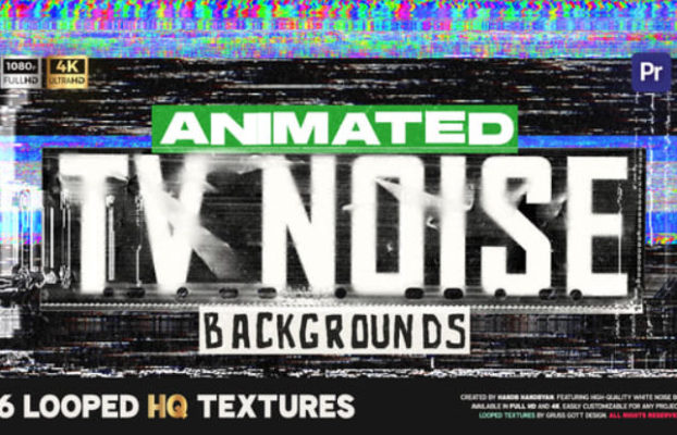 Videohive TV Noise Backgrounds For Premiere Pro