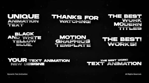 Videohive Dynamic Text Animation | After Effects