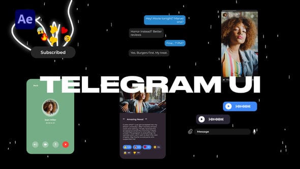 Videohive Telegram UI
