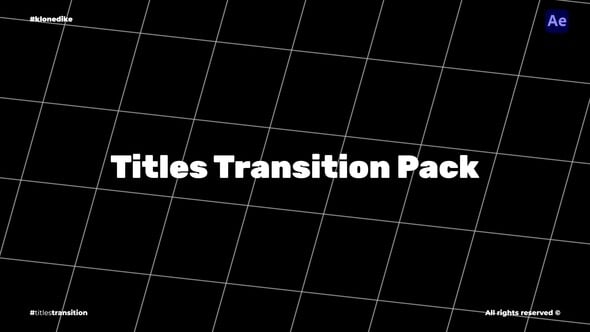 Videohive Titles Transition Pack