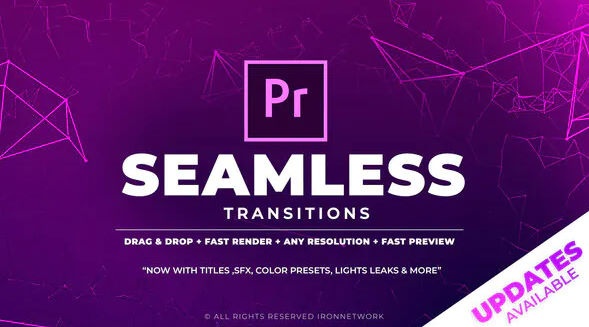 700+ Pack Transitions, Light Leaks, Color Presets, Sound FX V2 – Videohive
