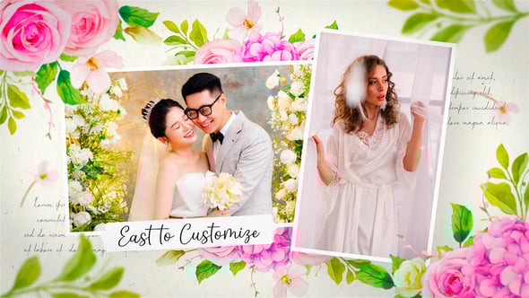 Videohive Floral Wedding Slideshow 57464688