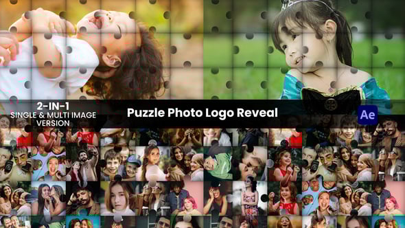 Videohive Puzzle Photo Logo Reveal