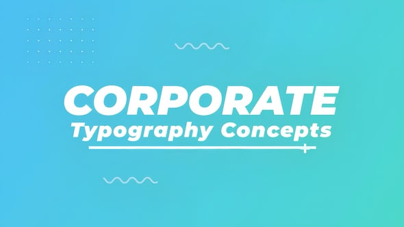 Videohive Corporate Typography Scenes 57504209