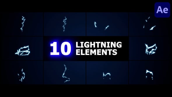 Videohive Lightning Elements | After Effects