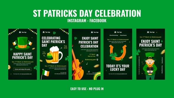 Videohive St Patricks Day Celebration Instagram Stories
