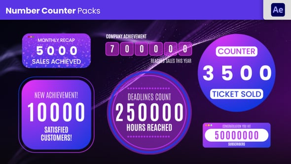 Videohive Number Count Animation
