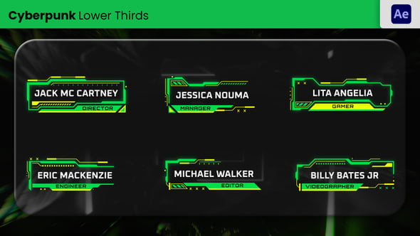 Videohive Cyberpunk Lower Third