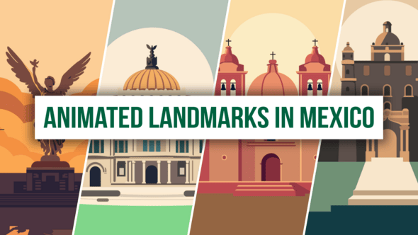 Videohive Animated Landmarks In Mexico
