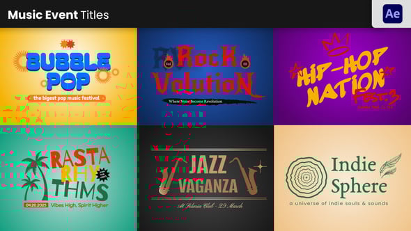 Videohive Music Event Titles