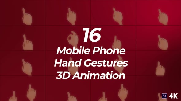 Videohive 3D Hand Touch Gestures for Smartphone