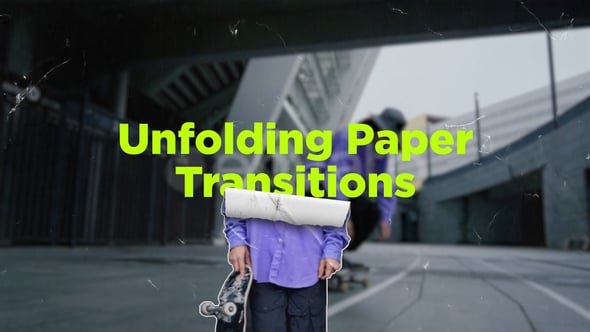 Videohive Unfolding Paper Transitions