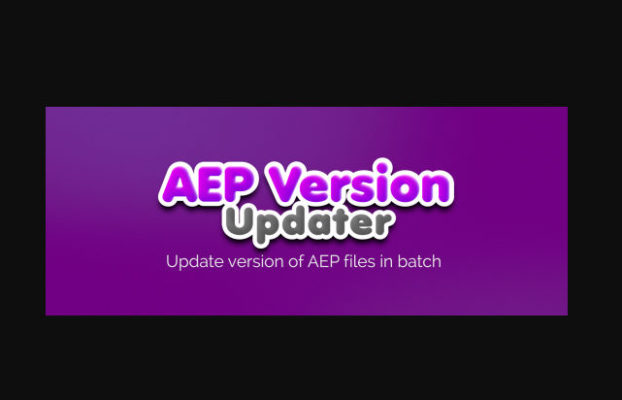Aescripts AEP Version Updater V1.6.3