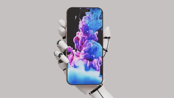 Videohive Robot Hand Phone Mockup