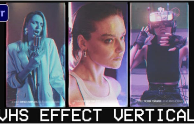 Videohive VHS Effect Vertical I TikTok, Shorts, Reels I Premiere