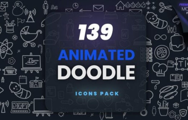Videohive 139 Animated Doodle | MOGRT Pack