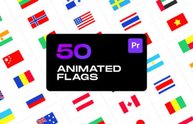 Videohive Animated Flags for Premiere Pro