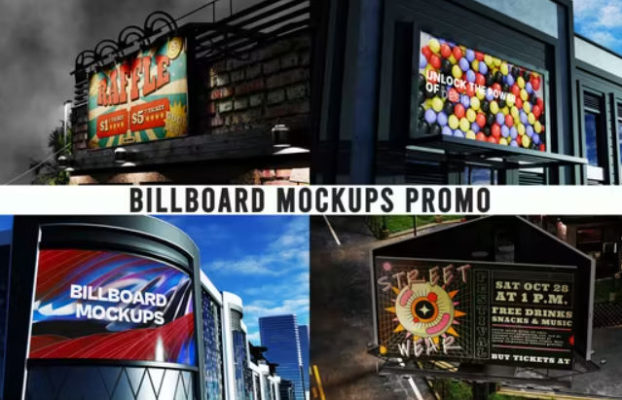 Videohive Billboard Mockups | MOGRT