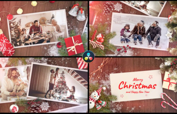 Videohive Christmas & New Year Slideshow Opener for DaVinci Resolve