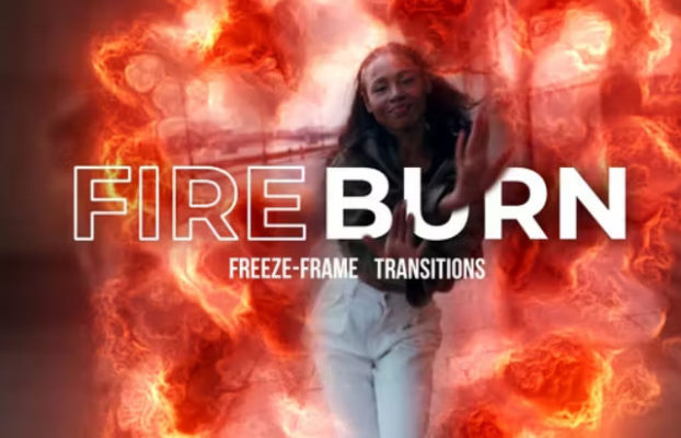 Videohive Fire Burn Transitions