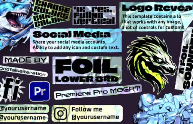 Videohive Foil Lower Third | Premiere Pro