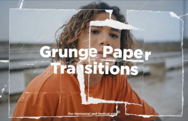 Videohive Grunge Paper Transitions – MOGRT