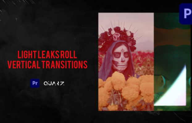 Videohive Light Leaks Roll Vertical Transitions For Premiere Pro