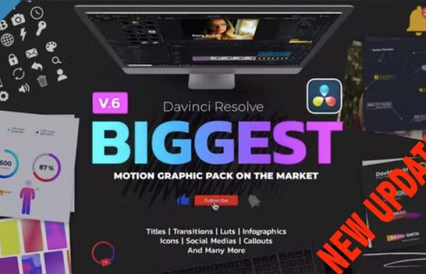 Motion Graphic Pack for Davinci Resolve – FREE Videohive