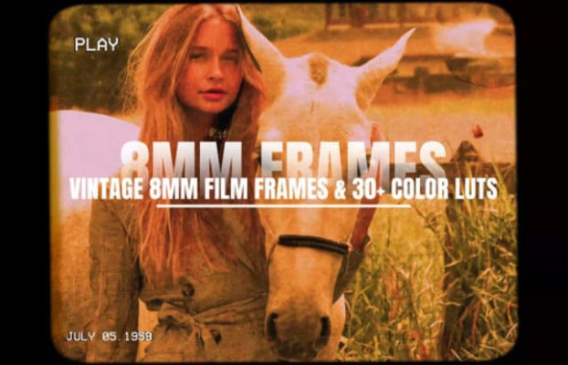Videohive Vintage 8MM Film Frames & 30+ Color LUTs