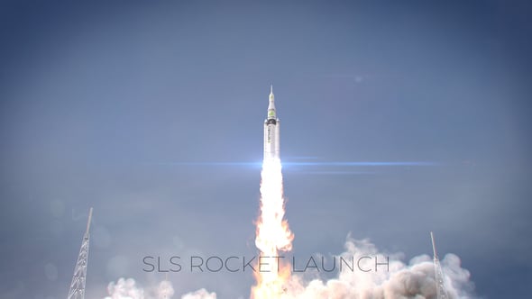 Videohive SLS Rocket Launch