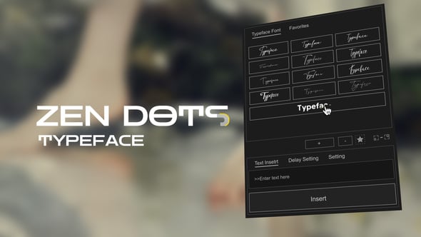 Videohive Animated Typeface – Zen Dots