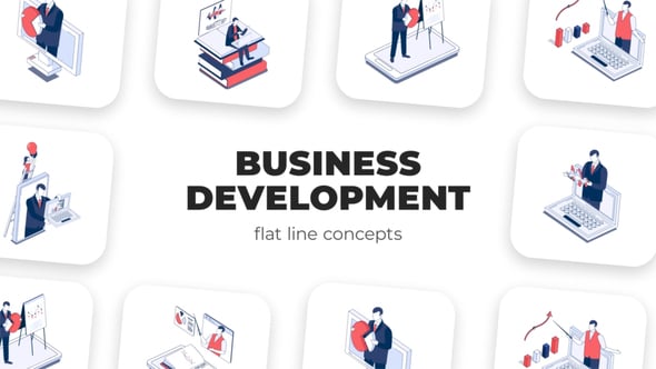 Videohive Business Development – Isometric Concepts
