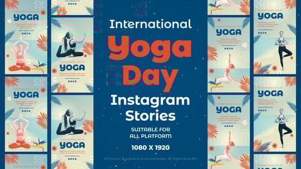 Videohive International Yoga Day Instagram Stories