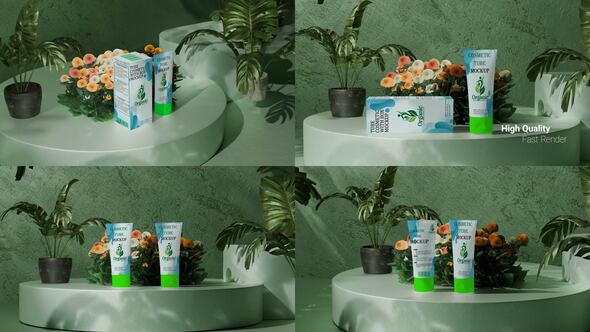 Videohive Cosmetic Tube Mockup
