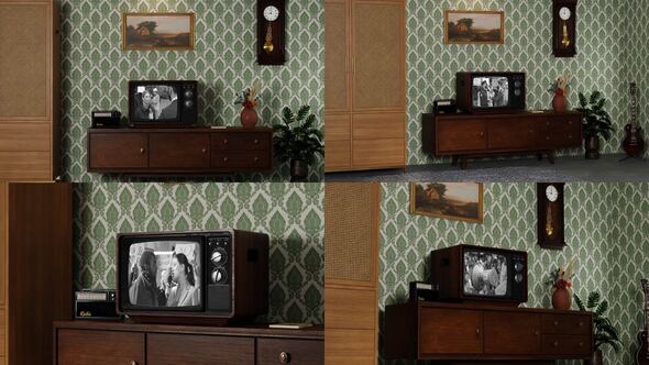 Videohive Old Tv Mockup 57411428