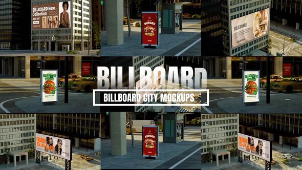 Videohive Billboard City Mockup