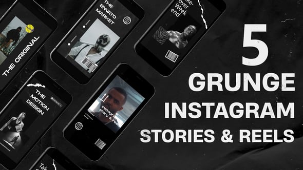 Videohive Grunge Instagram Stories v.2