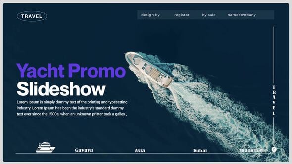 Videohive Summer Yacht Travel Promo