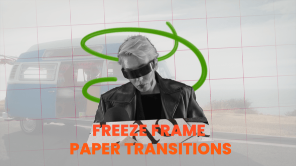 Videohive Freeze Frame Paper Transitions