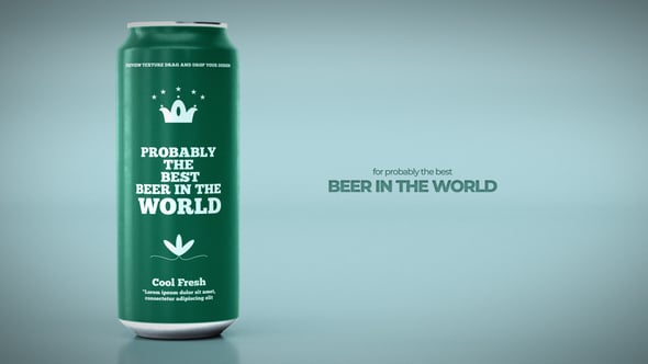 Videohive Beer Can Mock Up