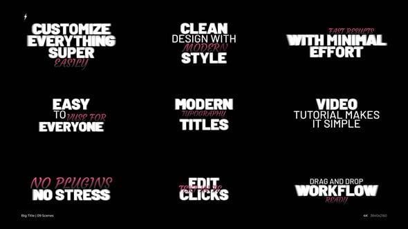 Videohive Big Titles 1.0 | After Effects 57684083