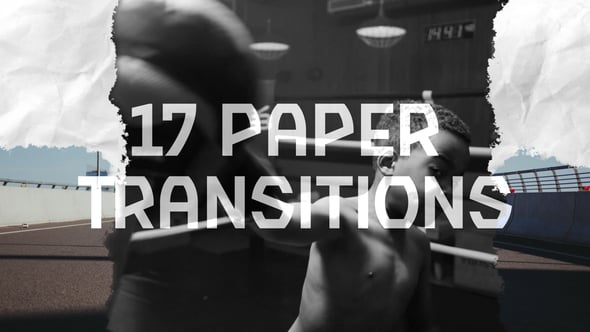 Videohive 17 Paper Transitions