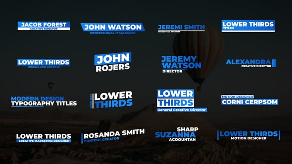 Videohive Lower Thirds V2.0 | AE