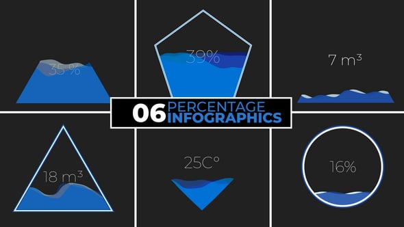 Videohive Percentage Infographics