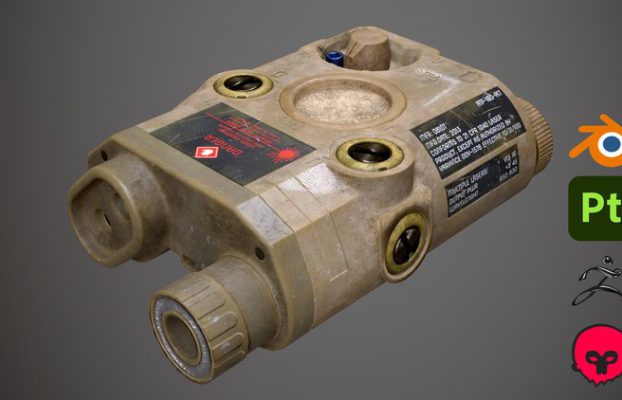 3D Laser Sight: From Modeling to Game-Ready Asset By Oleh Boiko