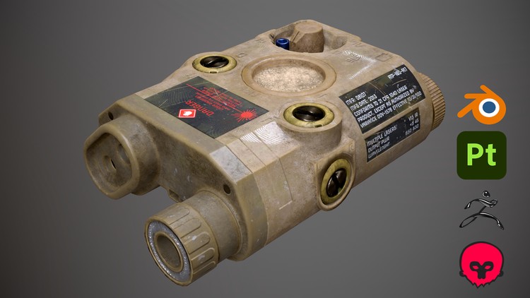 3D Laser Sight: From Modeling to Game-Ready Asset By Oleh Boiko