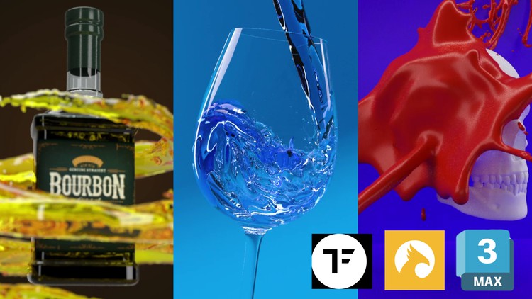 3Ds Max & Pheonix FD Liquid VFX Simulation Masterclass By Zeon Horizon