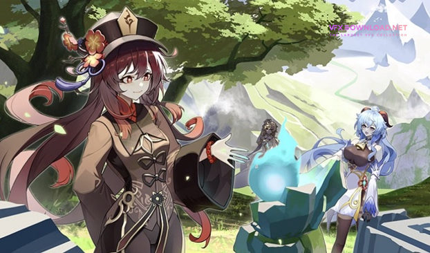Wingfox – Genshin Impact Art-Game Character Illustration