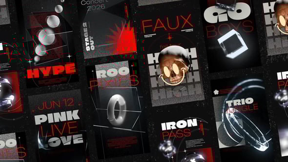 Videohive Abstract Event Stories & Posts